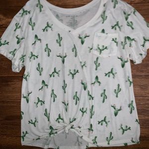 Cactus Print Tee